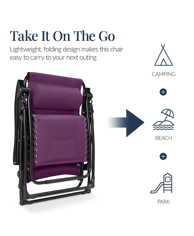 Best Choice Products Oversized Padded Zero Gravity Chair