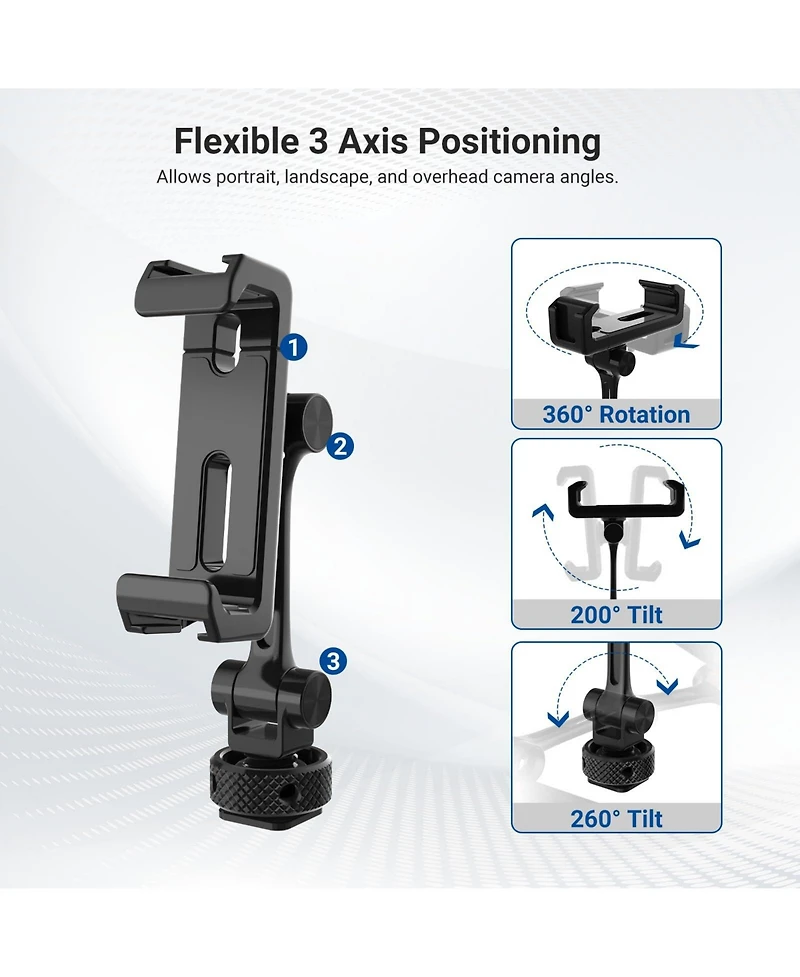 Neewer PA154 Camera Mounting Accessory for select iPhone and Android mobile devices