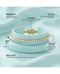 Exquisite 4MM Cubic Zirconia Tennis Bracelet
