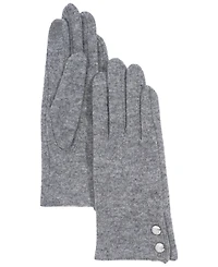 Lauren Ralph Two Button Cashmere Blend Touch Gloves