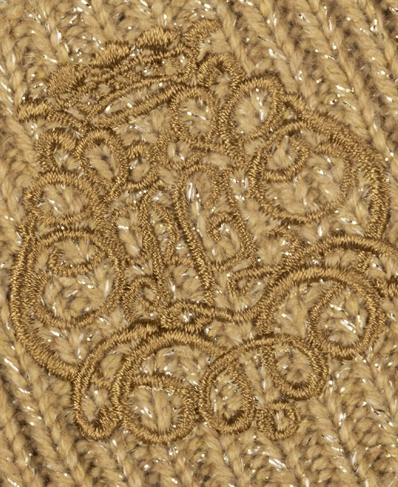 Lauren Ralph Metallic Embroidery Gloves