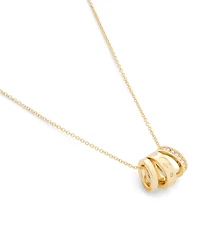 Coach Faux-Stone Signature C Stone Rondelle Necklace