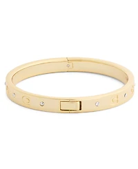 Coach Faux-Stone Signature C Stone Bangle Bracelet
