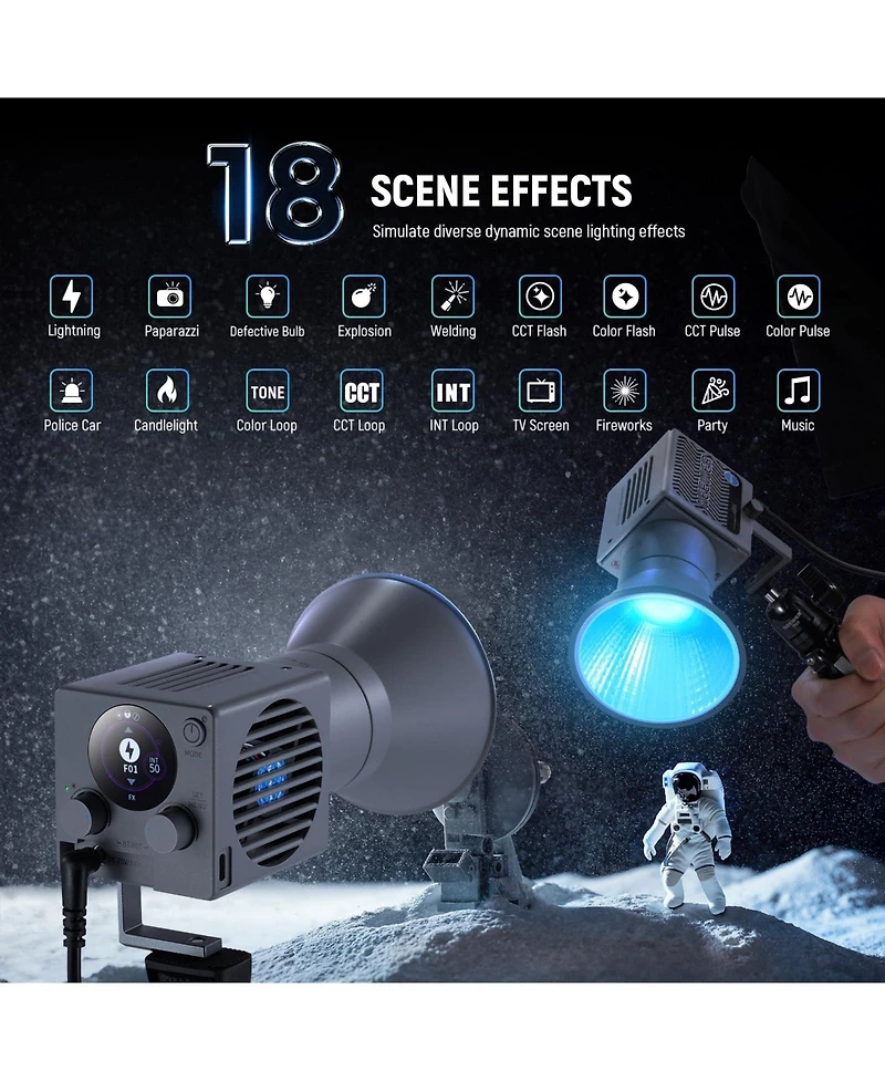 Neewer HS60C Led Video Light with 60W, 8700Lux, 6500K