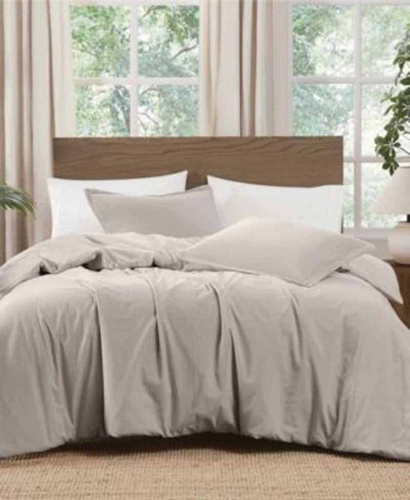 Brooklyn Loom Matte Cotton Velvet 3 Piece Duvet Cover Sets