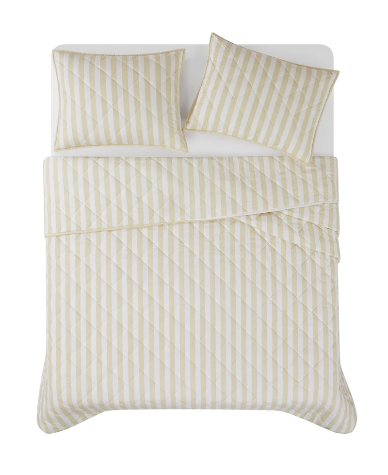 Brooklyn Loom Levi Stripe 3-Piece Quilt Set