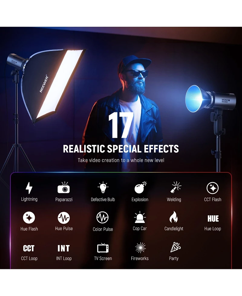 Neewer MS150C Led Video Light