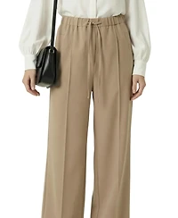 Modenaire Women's Wide-Leg Drawstring-Waist Pants