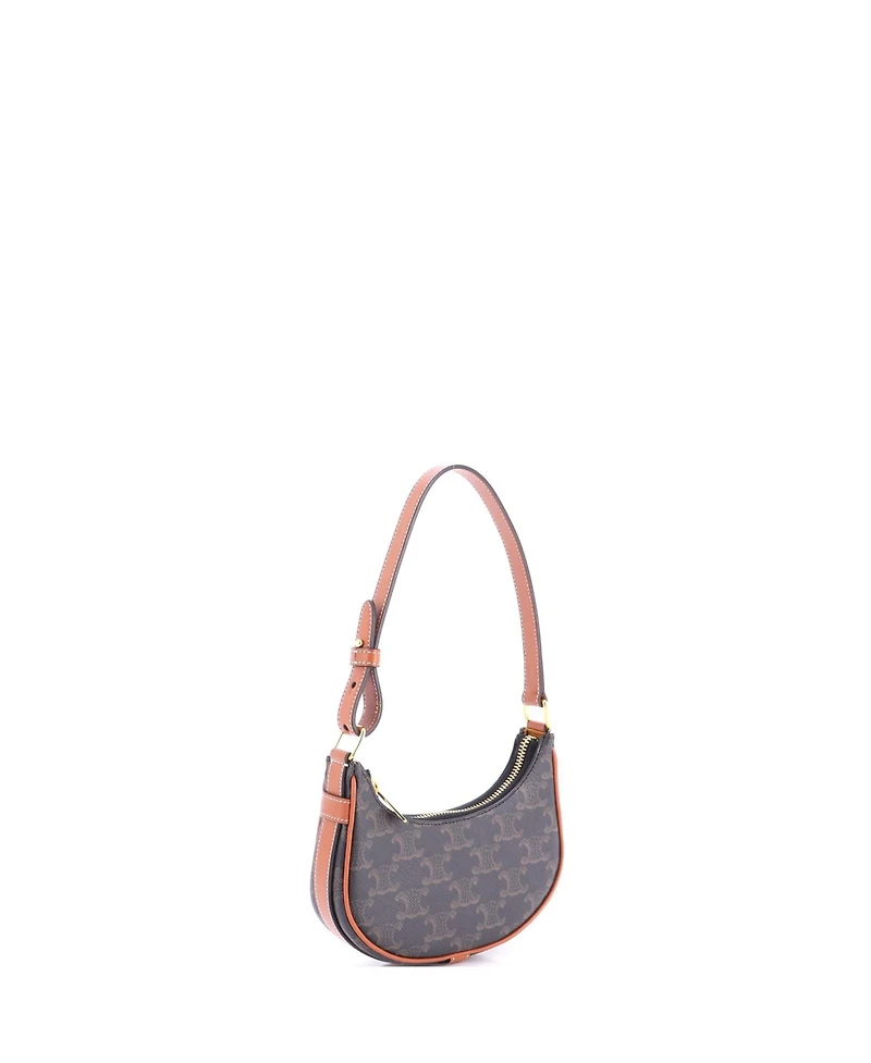 Pre-Owned Celine Mini Ava Bag Triomphe Coated Canvas
