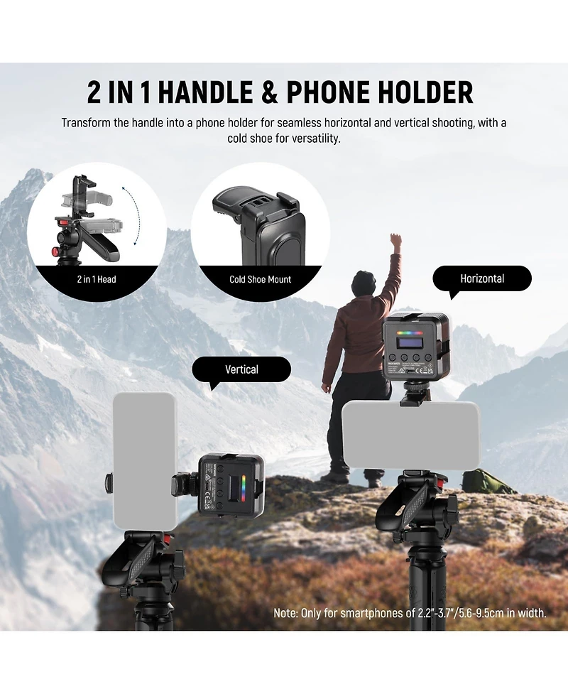 Neewer TP36 Camera Tripod for select iPhone and Android mobile devices