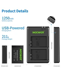 Neewer Lp-E17 Camera Battery and Charging Accessory for Canon Eos R50 R100 Rp R10 R8