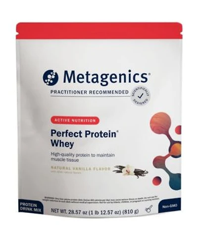 Metagenics Perfect Protein Cross Flow Micro Filtered Whey Isolate Hydrolyzed Whey 20 Gram Protein Per Serving Supports Muscle 30 Servings