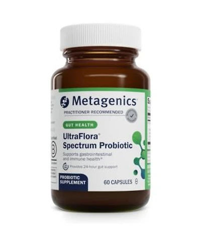 Metagenics Ultraflora Spectrum Shelf Stable Probiotic For Gut Digestive Wellness Healthy Microbiome Flora Support 60 Capsules