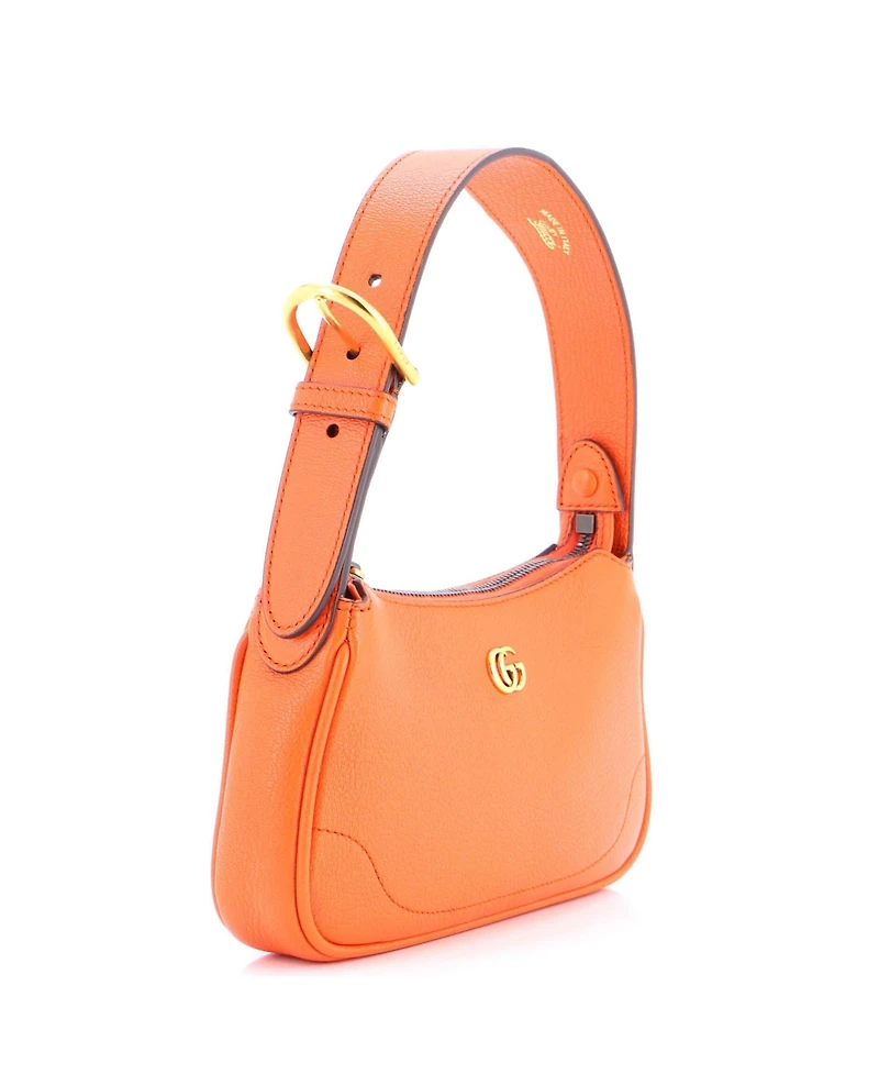 Pre-Owned Gucci Mini Aphrodite Shoulder Bag Leather