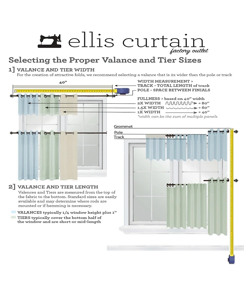 Ellis Curtain Country Check Tailored With 1.5inch Rod Pocket Window Tiers