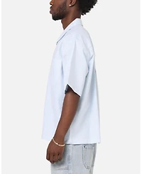 Carre Men's Oxford Stripe Zip Up Shirt