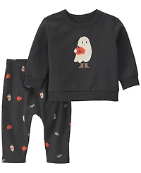 Carter's Baby Girls' Long-Sleeve Sweatshirt and Pants, 2-Piece Set