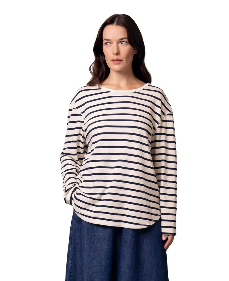 Celtic & Co. Women's Button Back Heavyweight Jersey Top