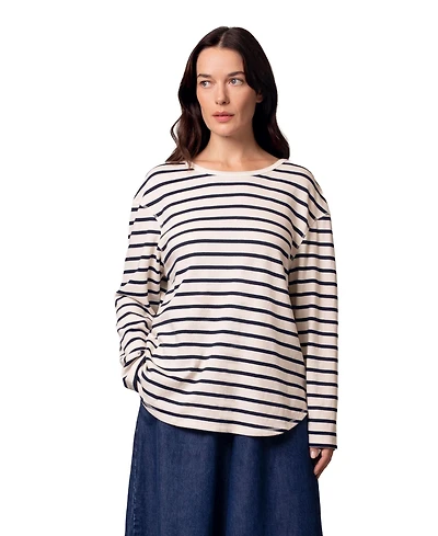 Celtic & Co. Women's Button Back Heavyweight Jersey Top