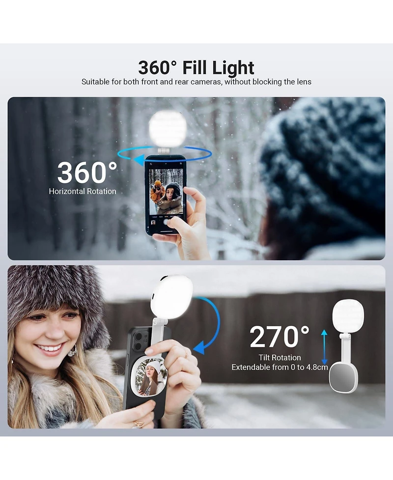 Neewer NL72B Ring Light with 2W, CRI95, Bi Color for select iPhone models