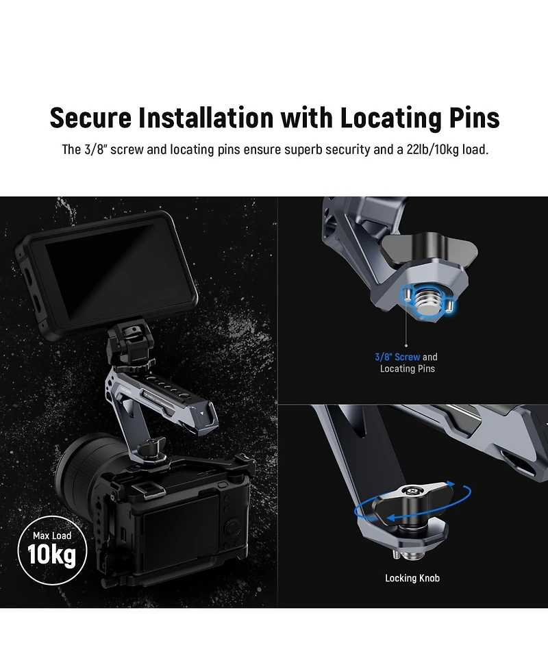 Neewer CA078 Camera Mounting Accessory for SmallRig Camera Cage Video Rig Stabilizer