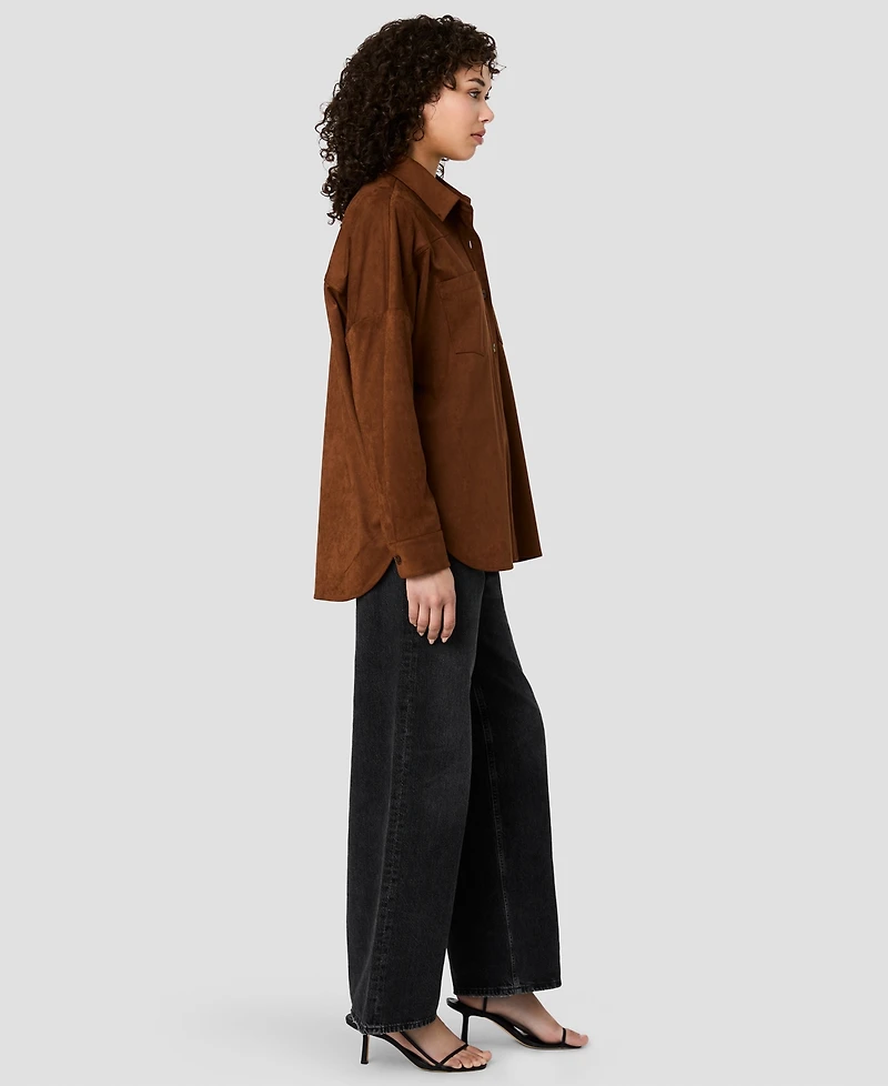 French Connection Women's Sonja Button-Down Collared Shirt