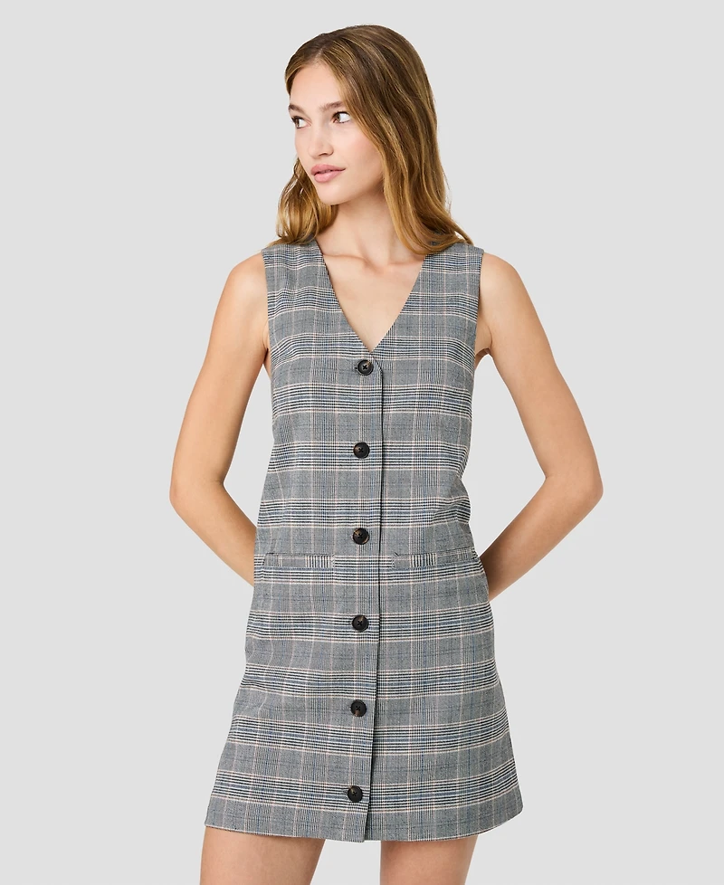 French Connection Women's Matteo V-Neck Sleeveless Mini Dress