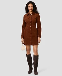 French Connection Women's Casey Collared Long-Sleeve Mini Dress