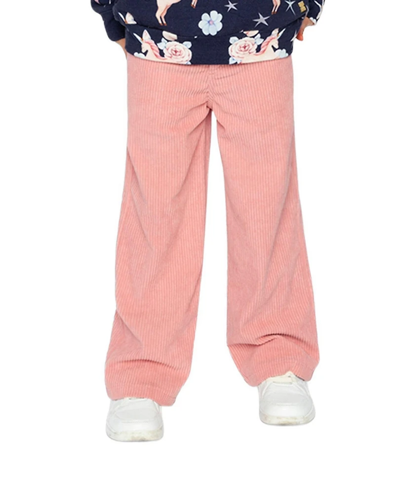 Deux par Little and Big Girl (6Y - 14Y) Stretch Corduroy Wide Leg Pants