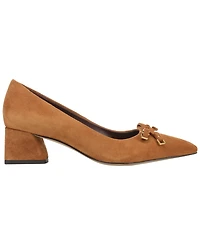 Franco Sarto Women's Suede Bow Pointed Toe Pumps