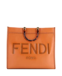 Pre-Owned Fendi Large Sunshine Shopper Tote Leather