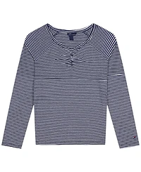 Tommy Hilfiger Girls' 7-16 Stripe Long-Sleeve Jersey Top