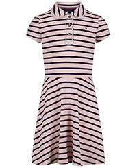 Tommy Hilfiger Girls' 7-16 Striped Polo Collar Dress