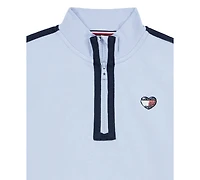 Tommy Hilfiger Girls' 7-16 Quarter-Zip Fleece Sweatshirt