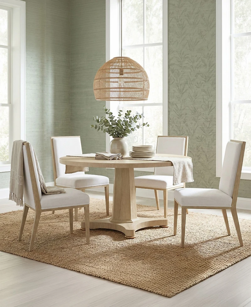 A.r.t. Furniture Eave Ii 5-Piece Round Dining Set (Table & 4 Upholstered Side Chairs)