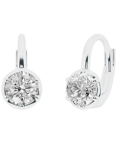 Macy's Lab-Grown Diamond Earrings (1-1/2 ct. t.w.) in 14k White Gold