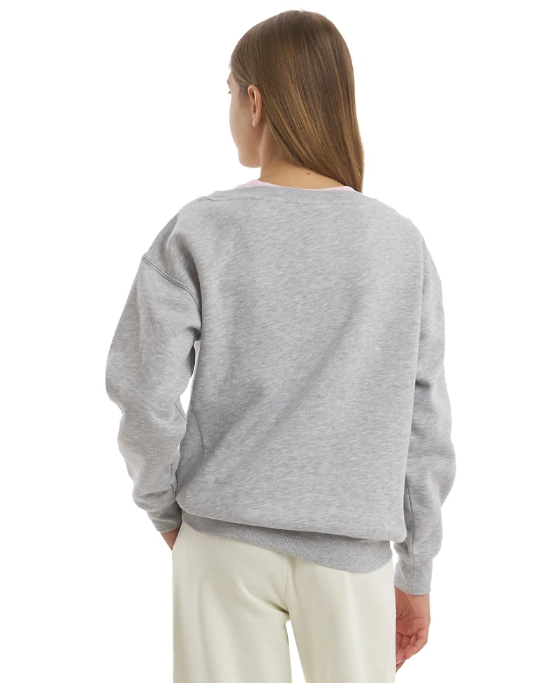 Champion Girls' 7-16 Long-Sleeve Graphic Sweatshirt
