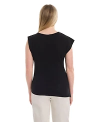 Wilt Women's Boat Neck Rolled Cuff Tee