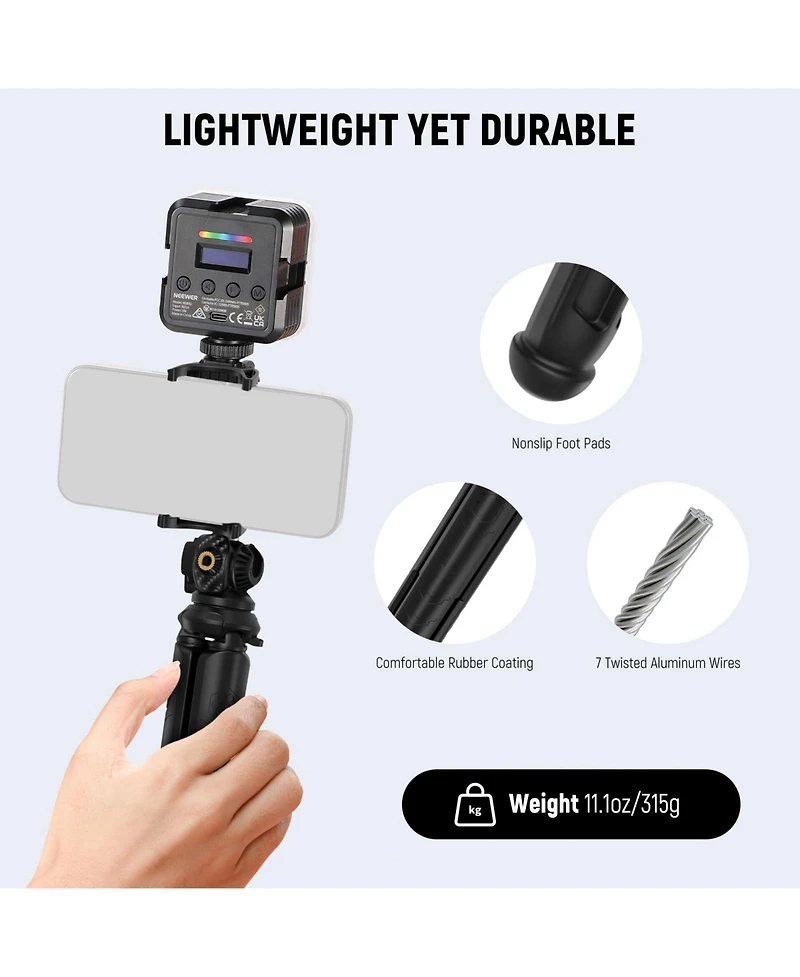 Neewer TP35 Camera Tripod for select GoPro, Dji and Insta360 action cameras