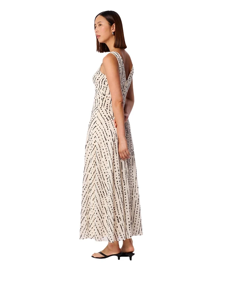 Whistles Women's Dashed Spot Dobby Maxi Dress