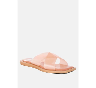 Rag and Co Women's Kimama Criss Cross Strap Slip Ons