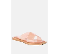 Rag and Co Women's Kimama Criss Cross Strap Slip Ons