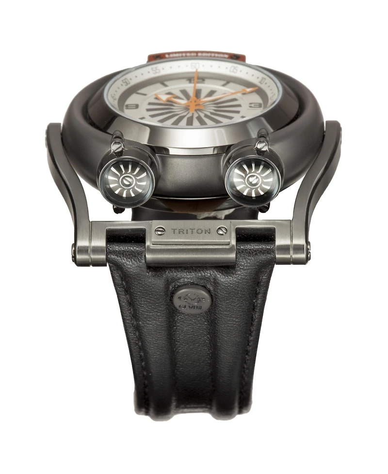 GV2 by Gevril Men's Triton Swiss Automatic Leather Strap Watch