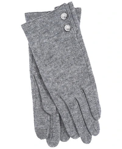 Lauren Ralph Two Button Cashmere Blend Touch Gloves
