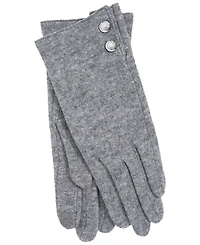 Lauren Ralph Two Button Cashmere Blend Touch Gloves