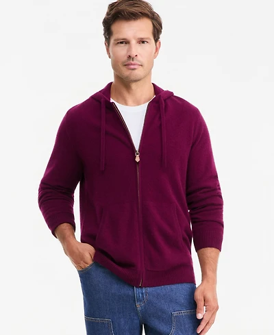 Club Room Men's Long-Sleeve Hooded Zip-Up Sweater, Macy's Exclusive