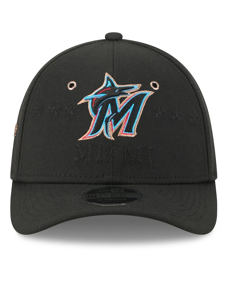 New Era Men's Black Miami Marlins 2026 Mlb All-Star Game 39THIRTY Flex Hat
