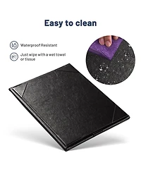 Yescom 5"x7" Table Tent Menu Holders 2 Side A Frame Pu leather Drink Dessert for Restaurant Bar 5 Pack