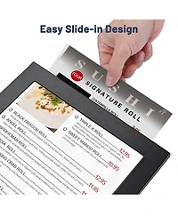 Yescom Led Backlit Menu Holder Cover Single Panel Fits 8"x11" Paper for Nightclubs Restaurants Hotels Cafes