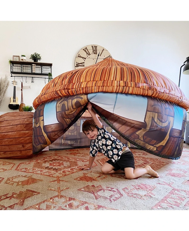 AirFort Tiki Hut Shaped Children's Indoor Play Tent with Easy Storage